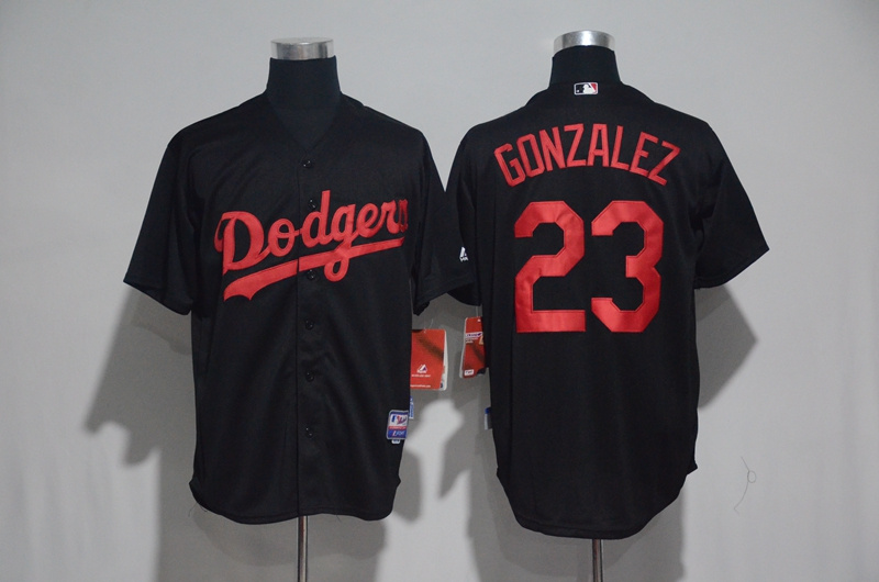 2017 MLB Los Angeles Dodgers #23 Gonzalez Black Classic Jerseys->los angeles dodgers->MLB Jersey